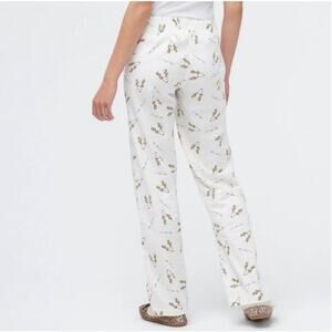 J.Crew Womens Flannel Pajama Pants Size Medium Reindeer Print